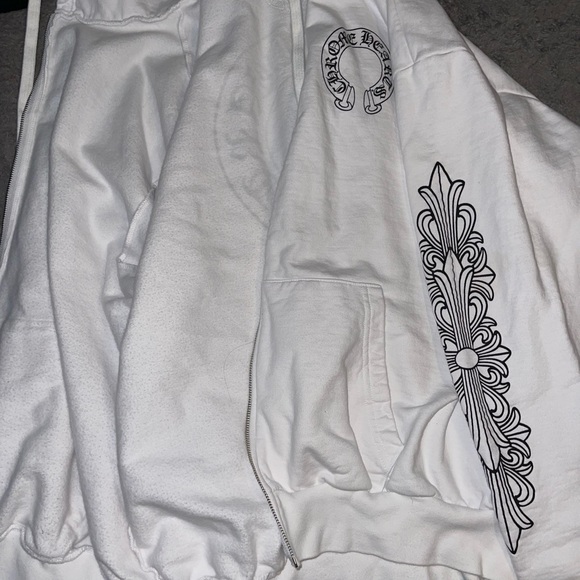 chrome hearts white zip up - Picture 2 of 2